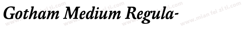 Gotham Medium Regula字体转换